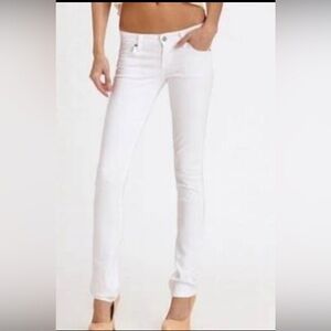 Citizens of Humanity Low Rise Racer Skinny White (SeaSalt) Jeans Size29